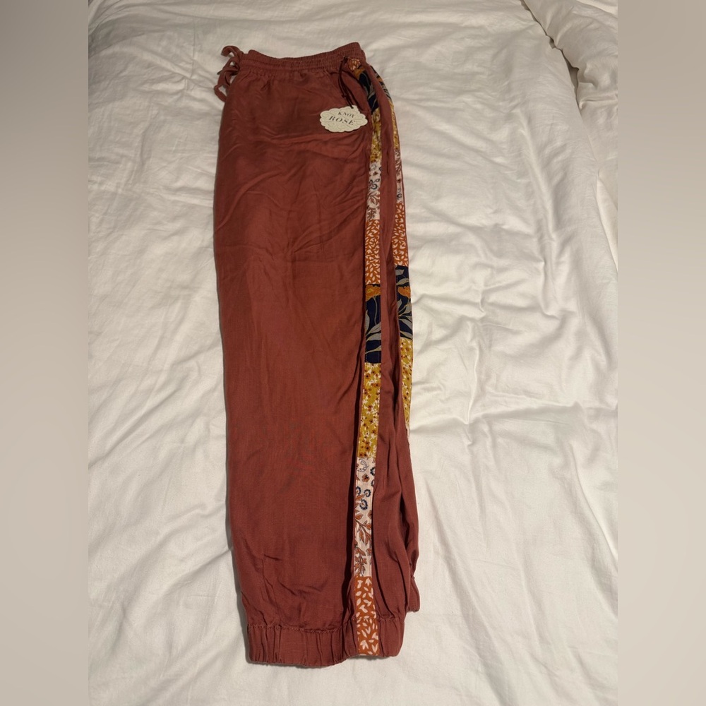 Knox Rose Terracotta Joggers with Patterned Stripes size XXL - Picture 5 of 5